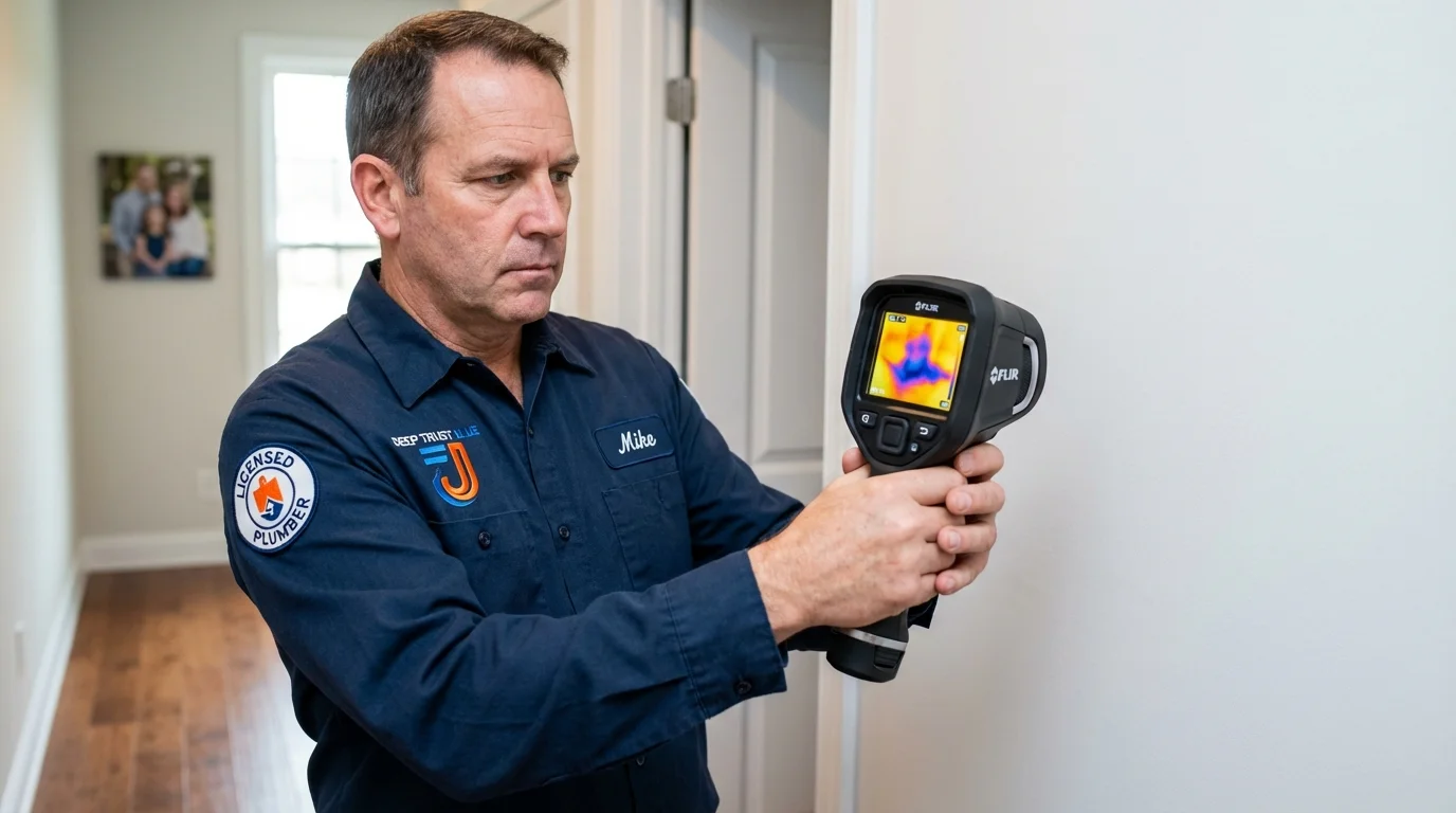 Thermal imaging leak detection by Johns Plumbing LLC in Grand Saline